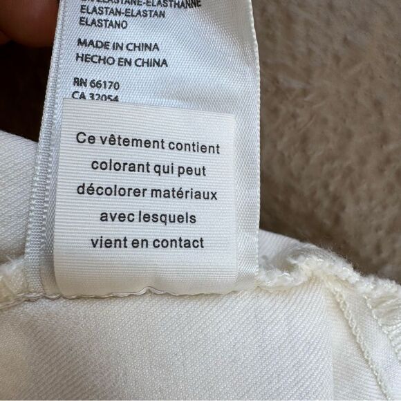 NWT Free People Venice Beach Cream Elastic Waist Flare Wide Leg Jeans Size 26 - Picture 12 of 14